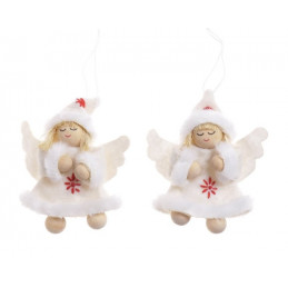 Pacynka aniołek 8cm, 2szt-kpl - zawieszka choinkowa