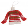 Zimowy sweterek 12 cm - zawieszka choinkowa