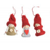 Pacynki dziewczynki 7cm, 3szt-kpl - zawieszka
