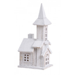 Kościół drewniany 18x13x40 cm - artykuł dekoracyjny