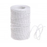 Sznurek papierowy z drucikiem biały 100 m