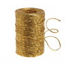 Sznurek papierowy z drucikiem srebrny/złoty  100 m