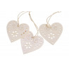 Serce - zawieszka 7cm, 6szt-kpl