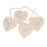 Serce - zawieszka 7cm, 6szt-kpl