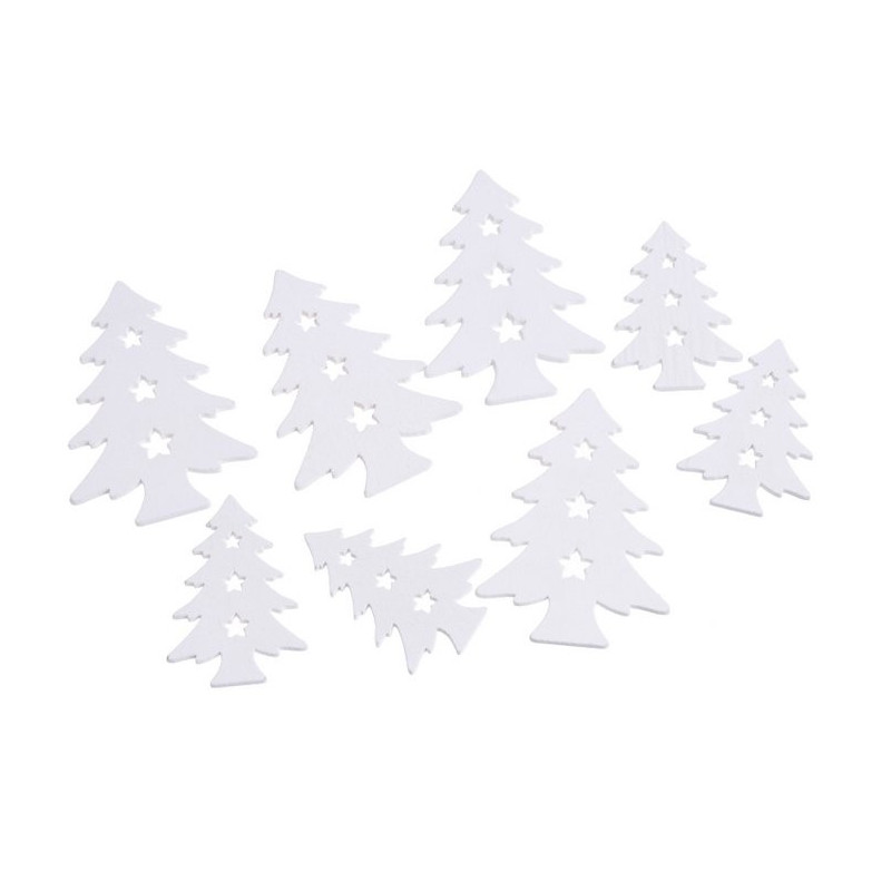Wykrawanki choinki w paczce 5-7cm, 8szt
