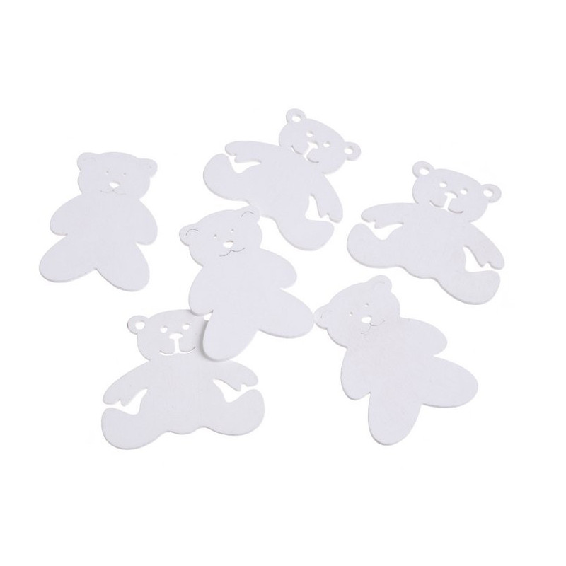 Wykrawanki mix misie w paczce 7cm, 10szt