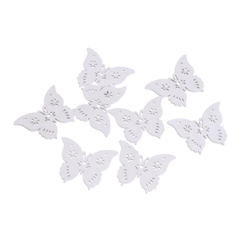 Wykrawanki motyle w paczce 5cm, 8szt