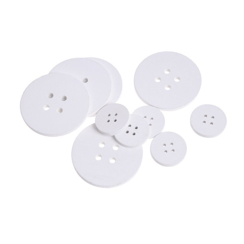 Wykrawanki guziki w paczce 3,5-7cm, 10szt