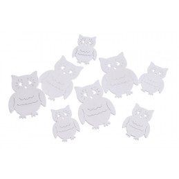 Wykrawanki sówki w paczce 4-5cm, 8pcs