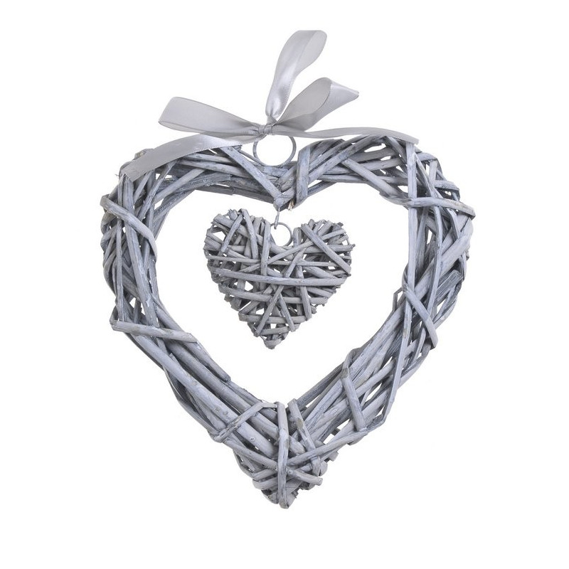 Wyplatane serce 25 cm