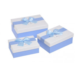 Pudełka 3szt-kpl BLUE/WHITE