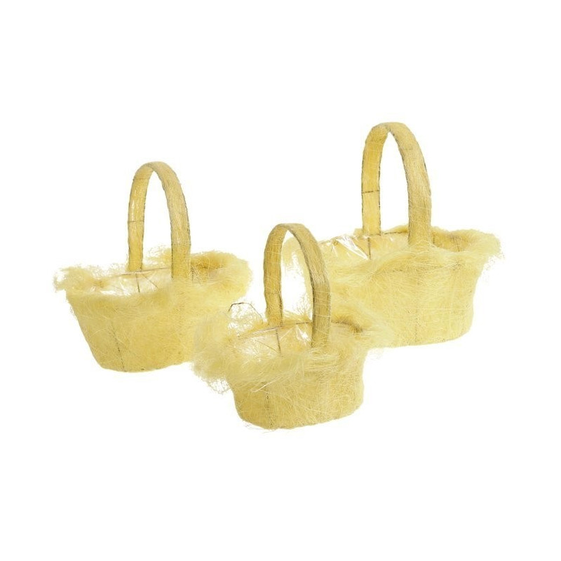 Koszyki sizalowe 3szt H24-28-30cm, L20-24-28 cm MIX KOLORÓW