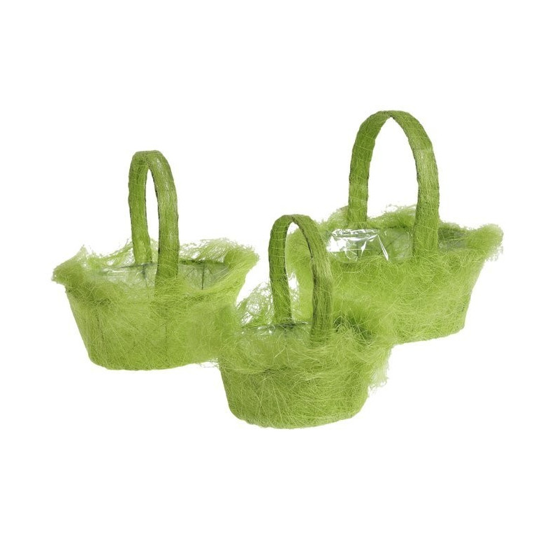 Koszyki sizalowe 3szt H24-28-30cm, L20-24-28 cm MIX KOLORÓW