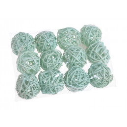 Kule rattanowe 5cm, 12szt-paczka MIX KOLORÓW