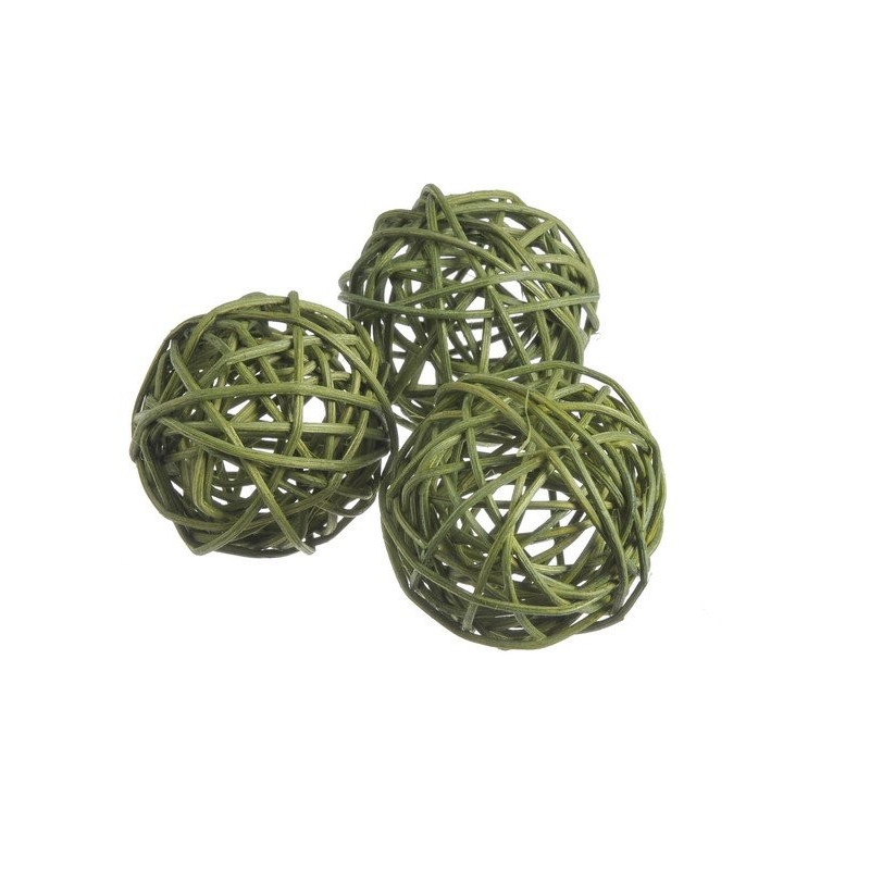 Kule rattanowe 5cm, 12szt-paczka MIX KOLORÓW