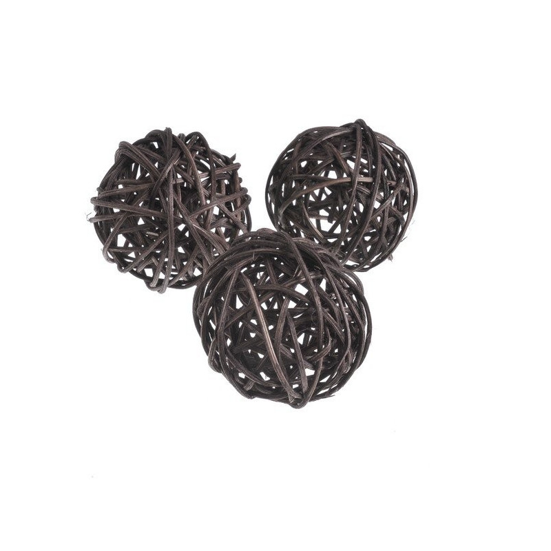 Kule rattanowe 5cm, 12szt-paczka MIX KOLORÓW