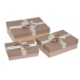 Pudełka 3szt-kpl BLACK/CREAM, CREAM/BLACK