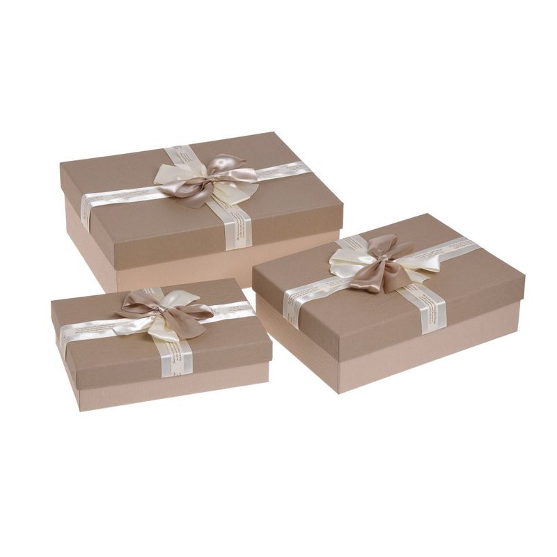 Pudełka 3szt-kpl BLACK/CREAM, CREAM/BLACK