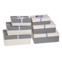 Pudełka 3szt-kpl BLACK/CREAM, CREAM/BLACK