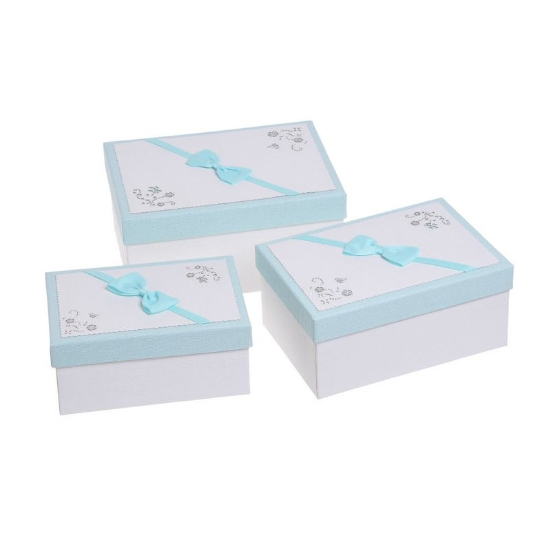 Pudełka 3szt-kpl BLUE/WHITE , WHITE/BLUE