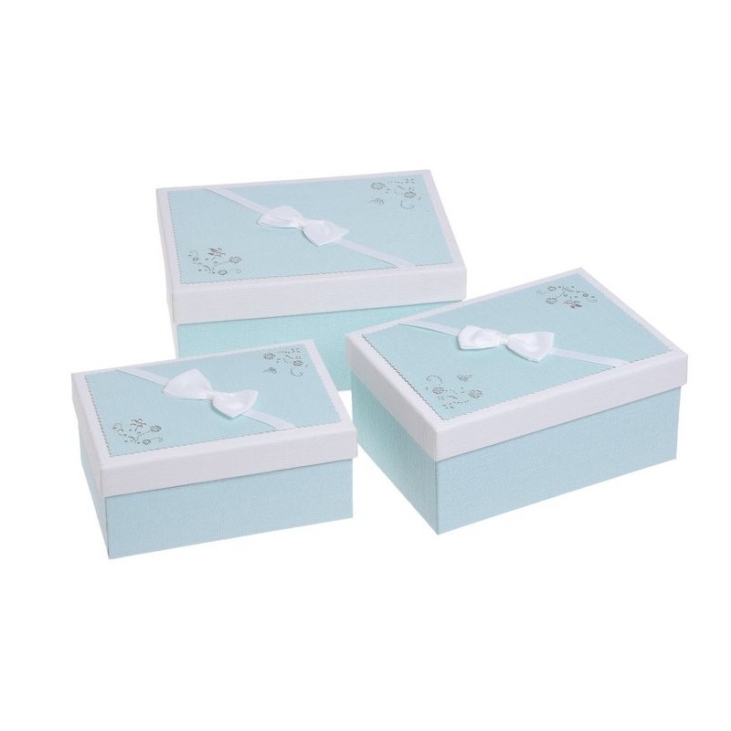 Pudełka 3szt-kpl BLUE/WHITE , WHITE/BLUE