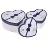 Pudełko serce 3szt-kpl WHITE/BLUE, BLUE/WHITE