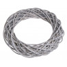 Wianek wiklinowy 45 cm WHITE/GREY