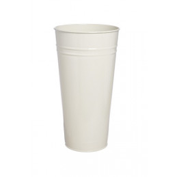 Wazon metalowy 16,4 x H30,9 cm CREAM