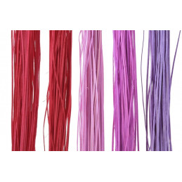 Rattan płaski  (belt) kol. 100g CIENK MIX KOLORÓW