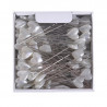Szpilka serce_5,5cm paczka/100sztuk WHITE/RED