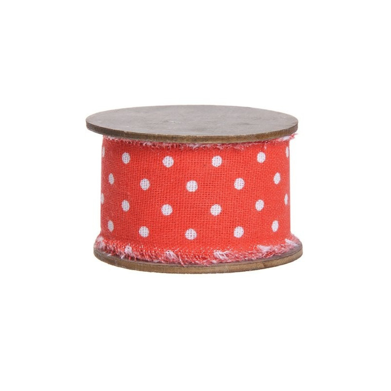 Taśma w groszki 4cm, 3 m MIX KOLORÓW