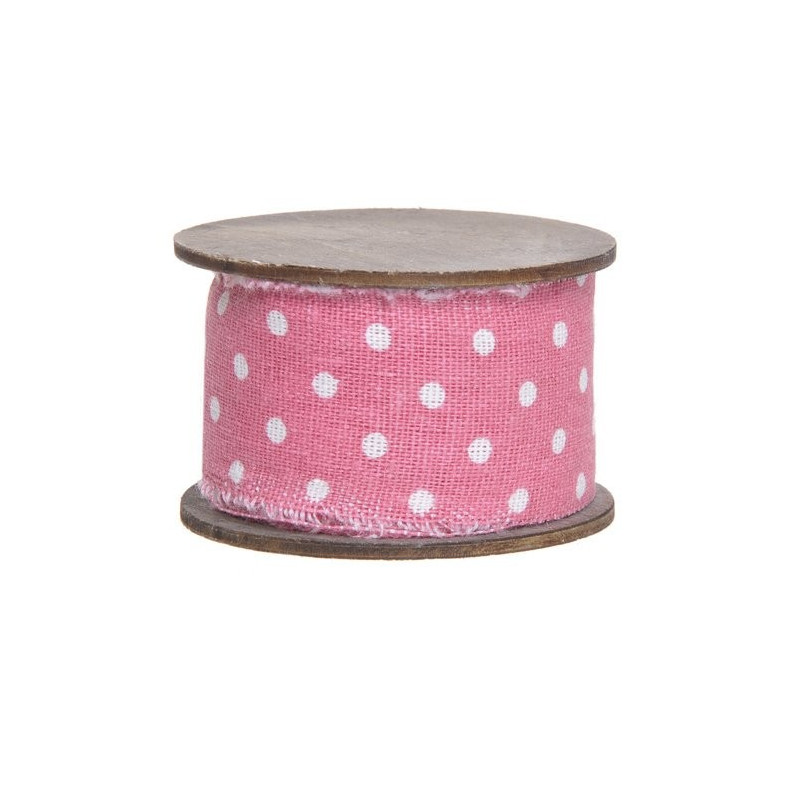 Taśma w groszki 4cm, 3 m MIX KOLORÓW