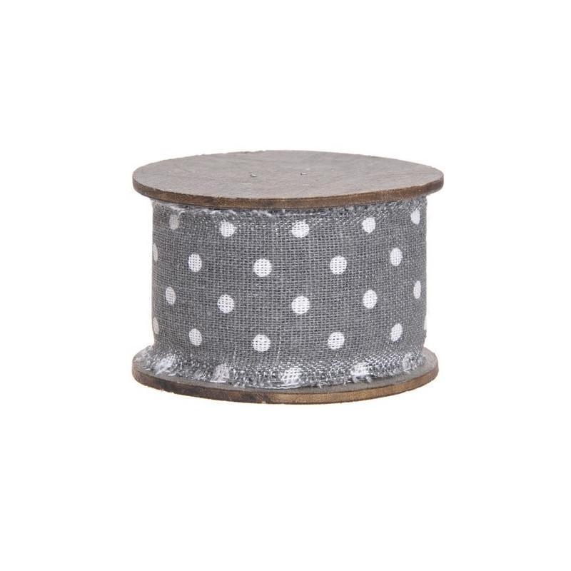 Taśma w groszki 4cm, 3 m MIX KOLORÓW