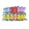 Motyl 8 cm na klipie - krt.12szt MULTOCOLOR