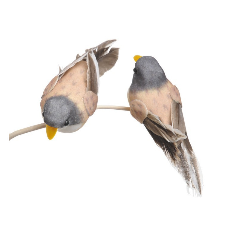 Ptaszek 10cm na klipie 6szt/paczka