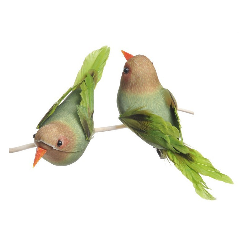 Ptaszek 13cm na klipie 6szt 2 KOLORY