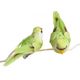 Ptaszek 12cm na klipie 6szt 2 KOLORY