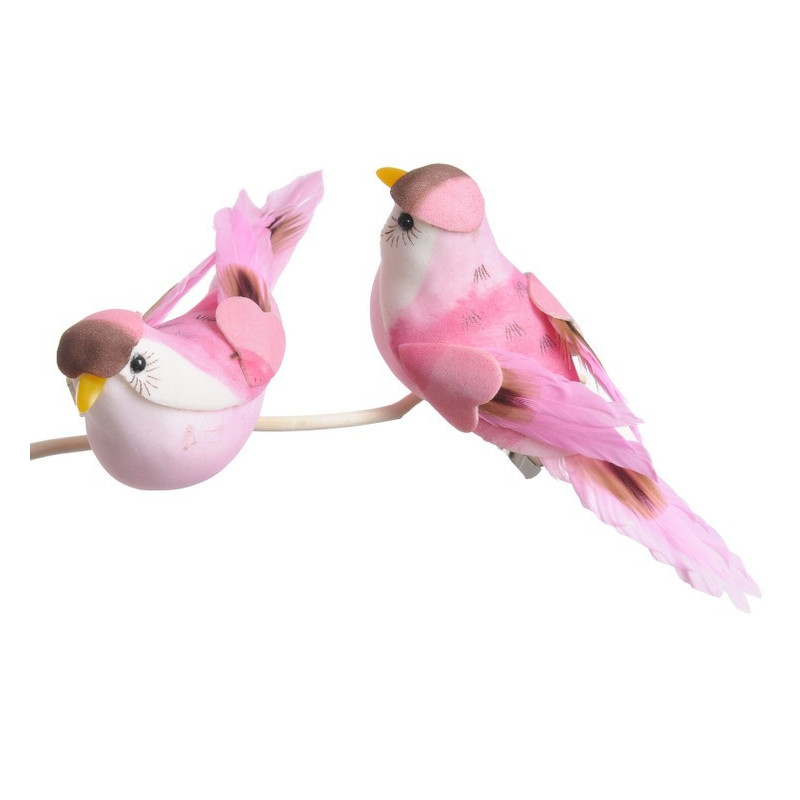 Ptaszek 12cm na klipie 6szt 2 KOLORY