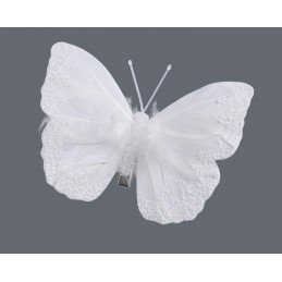 Motyl 12 cm na klipie - krt.12sztuk/paczka