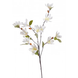 Gałązka kwitnącej magnolii 88 cm- sztuczna roślina
