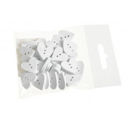 Guziki serca 2 cm 36szt/paczka