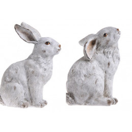 Zajac figurka 23 cm - uszy klapnięte.