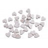 Serduszka biało-szare  2,5cm, 36szt-paczka