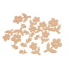Kwiatki wykrawane mix 8,5-3 cm, 18 szt-paczka MIX KOLORÓW
