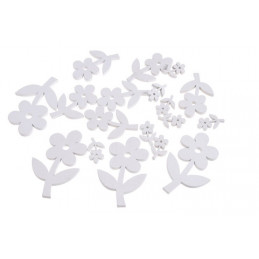 Kwiatki wykrawane mix 8,5-3 cm, 18 szt-paczka MIX KOLORÓW