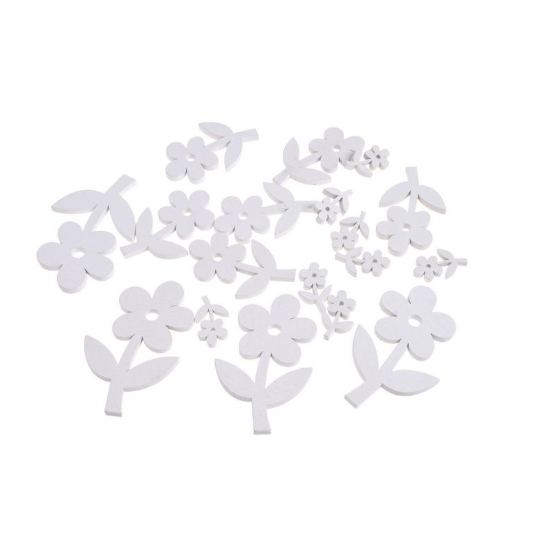 Kwiatki wykrawane mix 8,5-3 cm, 18 szt-paczka MIX KOLORÓW