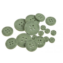 Guziki białe mix  7-2,5 cm, 18 szt-paczka MIX KOLORÓW