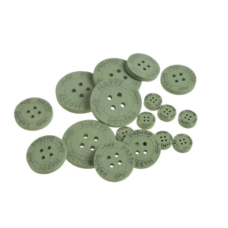 Guziki białe mix  7-2,5 cm, 18 szt-paczka MIX KOLORÓW