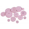 Guziki białe mix  7-2,5 cm, 18 szt-paczka MIX KOLORÓW