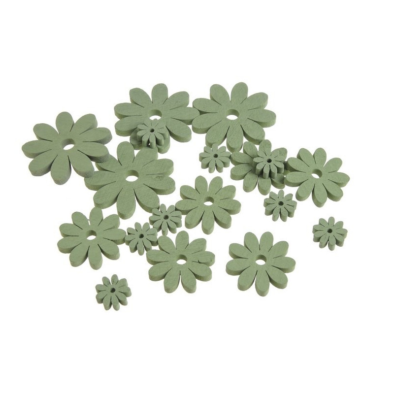 Kwiatki  wykrawane mix 7-2,5 cm, 18 szt-paczka 2 KOLORY